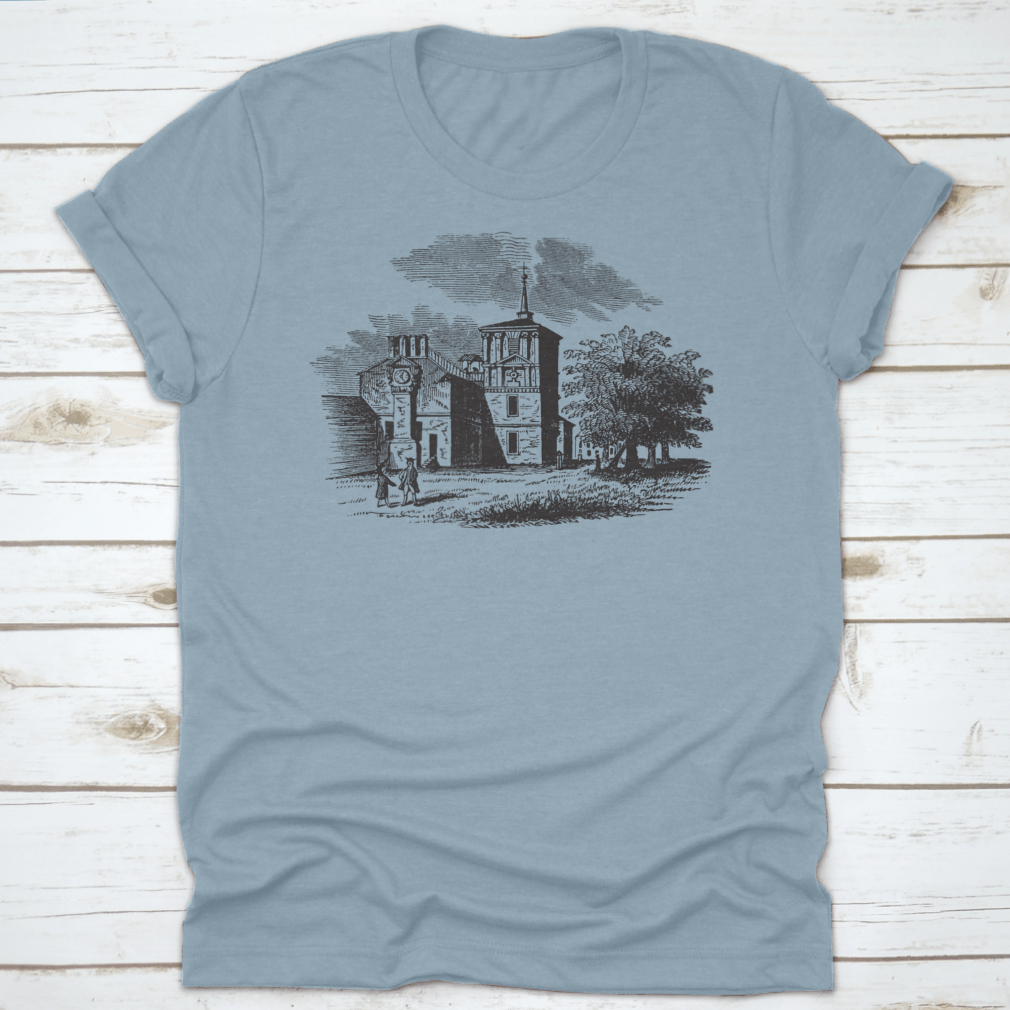 David Rittenhouse Observatory T-shirt made from 100% cotton, featuring a classic fit and midweight fabric, ideal for comfort and style.